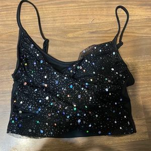 sparkle crop top